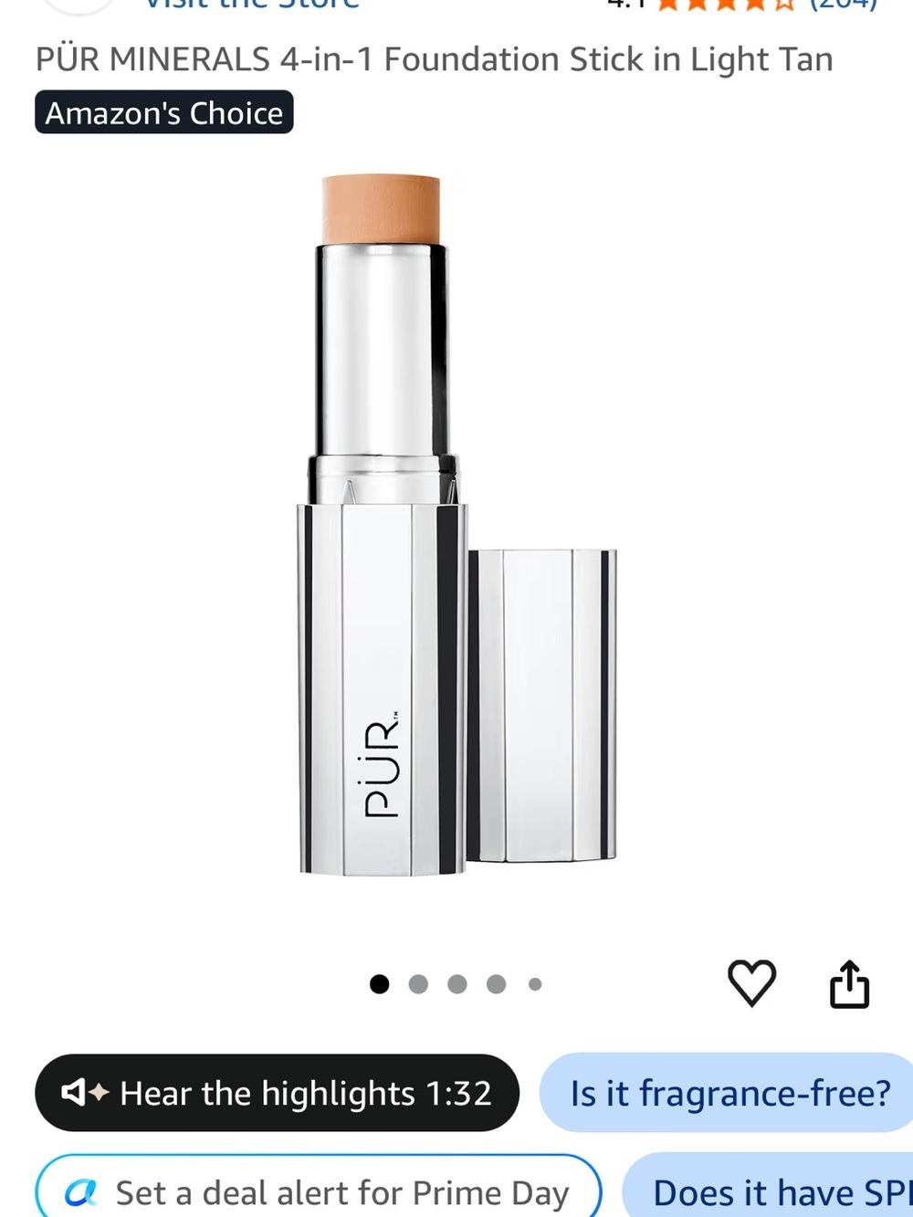 4-in-1 Foundation Stick — porcelain (203)